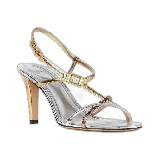 Ffold High-Heeled Strappy Sandals