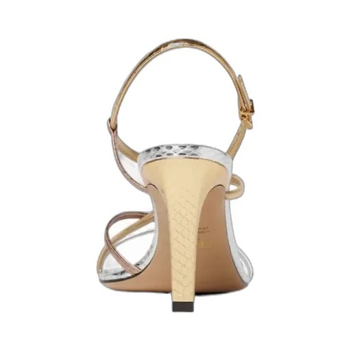 Ffold High-Heeled Strappy Sandals