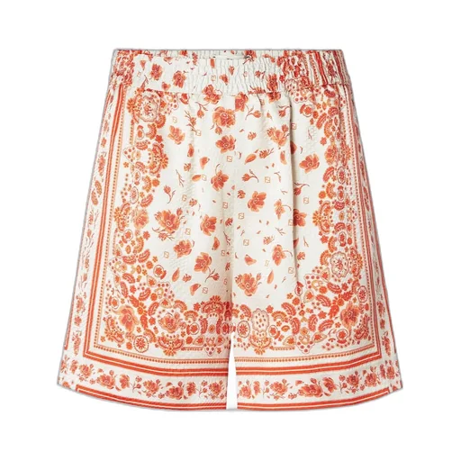 Coral Bandana Printed Shorts