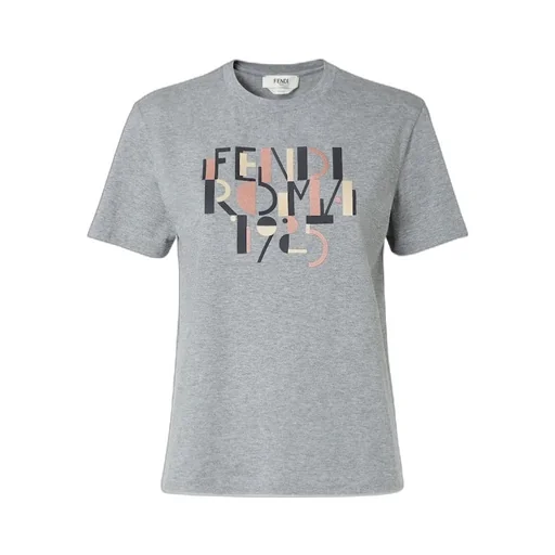 Gray MÉLange Cotton T-Shirt