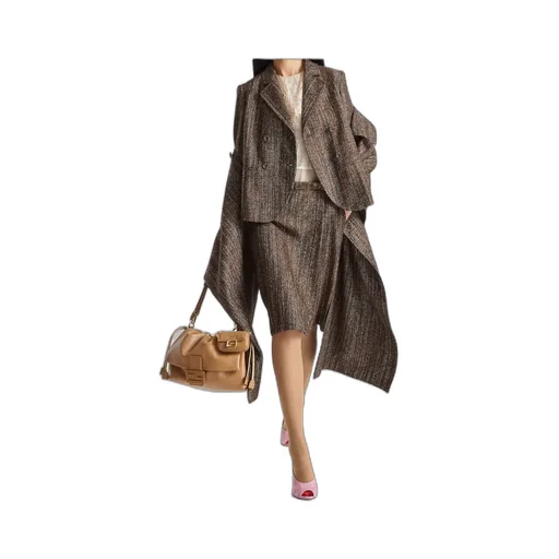 Rust Wool And Alpaca Jacket