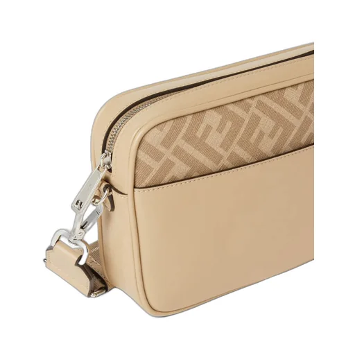 Leather And Ff Canvas Bag