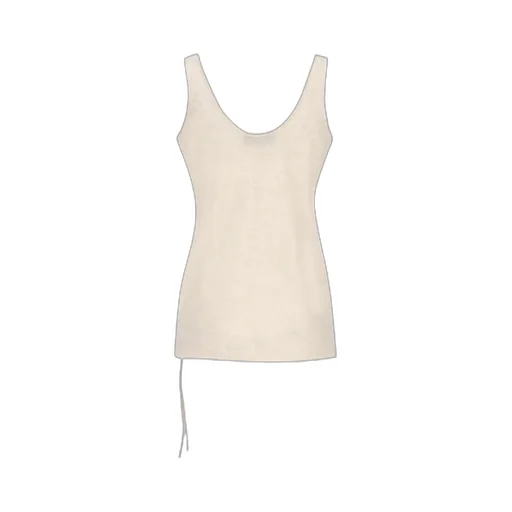 Logo Detailed Embellished Tank Top