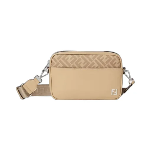 Leather And Ff Canvas Bag