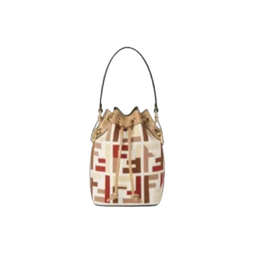 Mini-Bag With Multicolor Ff Embroidery
