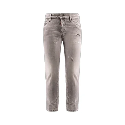 Low-Rise Distressed Jeans