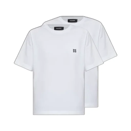 Pack Of Two Logo Printed Crewneck T-Shirt
