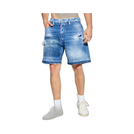 Distressed Denim Boxer Shorts