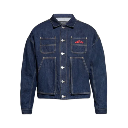 Icon Logo Embroidered Denim Jacket