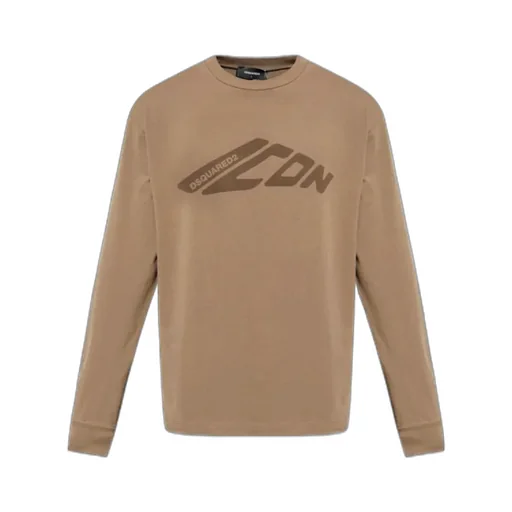 Icon Logo Printed Long-Sleeved T-Shirt