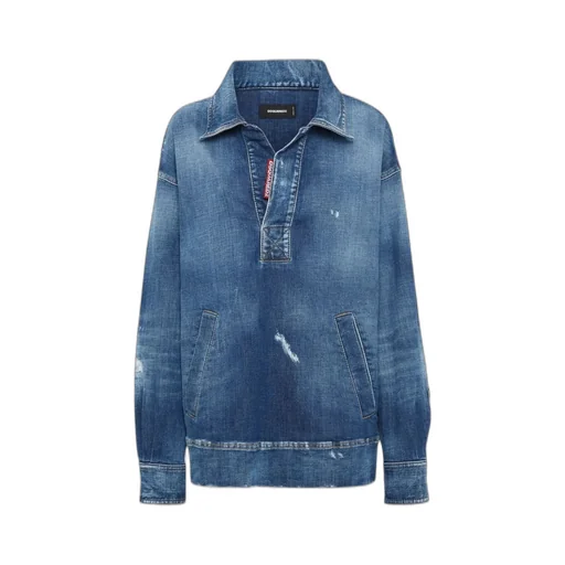 Distressed Denim Top