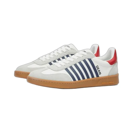 Striped Low-Top Sneakers