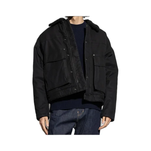 Logo-Embroidered Buttoned Jacket