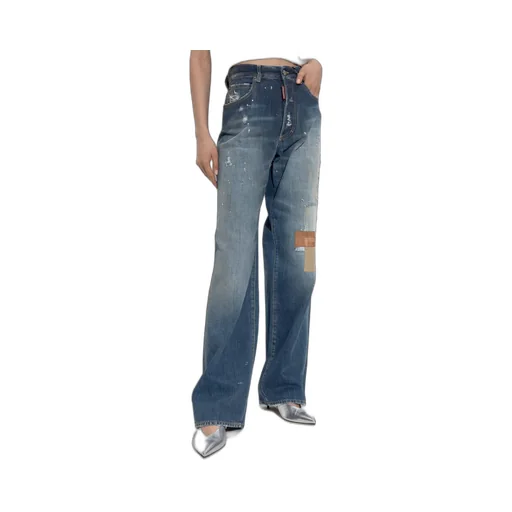 Patchwork Distressed Jeans