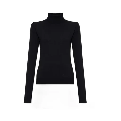 Logo Embroidered High Neck Jumper