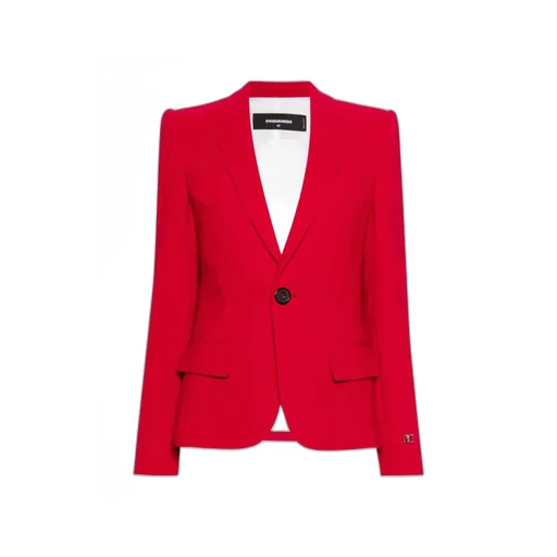 Logo-Plaque Single-Breasted Blazer