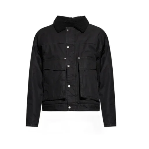 Logo-Embroidered Buttoned Jacket