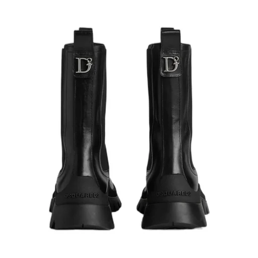 D2 Statement Chunky-Sole Ankle Boots