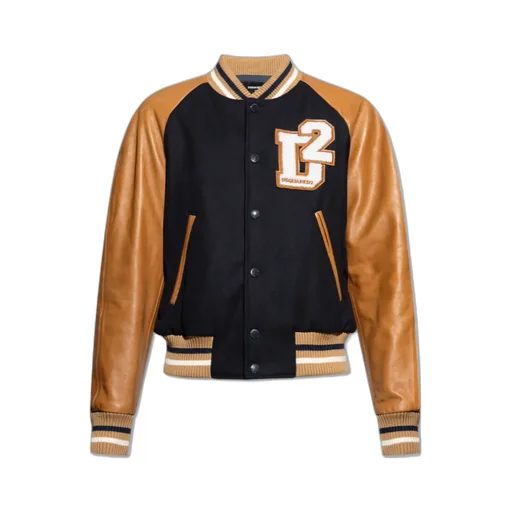 Logo Patch Buttoned Jacket