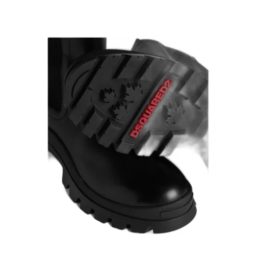 D2 Statement Chunky-Sole Ankle Boots
