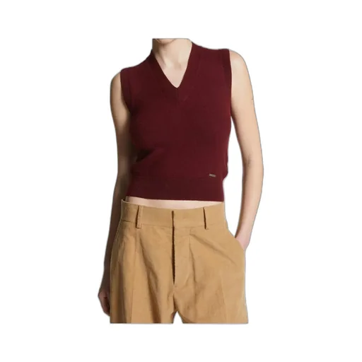 V Neck Knitted Vest