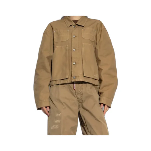 Button-Up Straight Hem Jacket