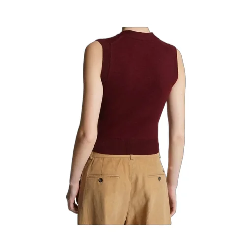 V Neck Knitted Vest