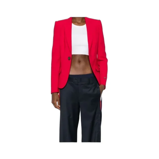 Logo-Plaque Single-Breasted Blazer