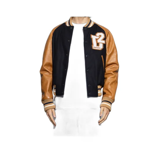 Logo Patch Buttoned Jacket