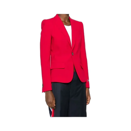 Logo-Plaque Single-Breasted Blazer