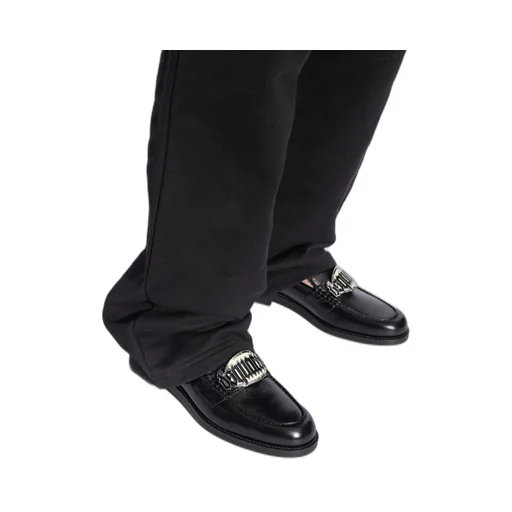 Logo-Plaque Slip-On Loafers