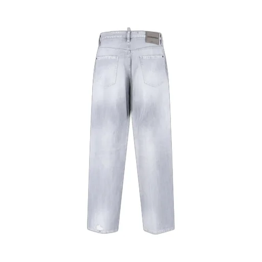 Straight Leg Distressed Jeans