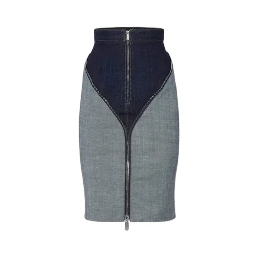 Urban Wash Upside Midi Denim Skirt