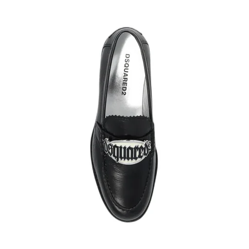 Logo-Plaque Slip-On Loafers
