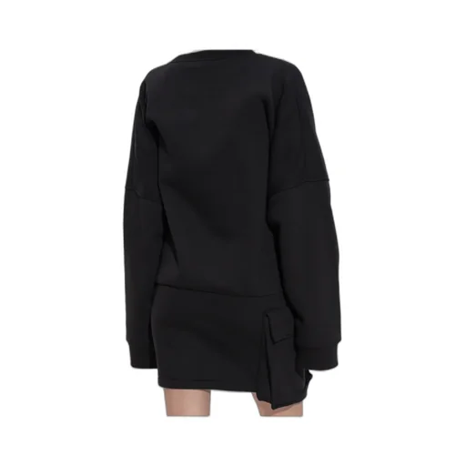 Pocket Detailed Long Sleeved Dress