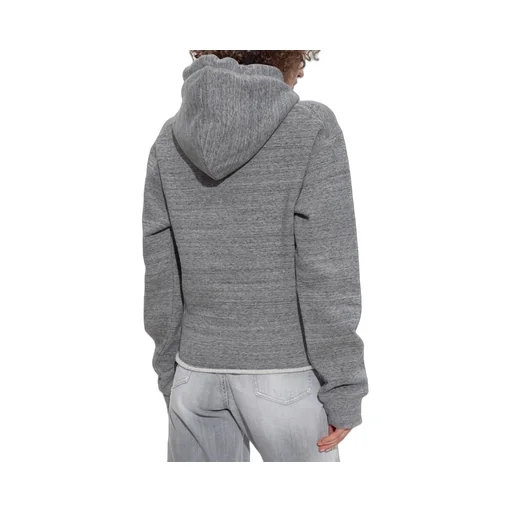 Printed Distressed Hoodie