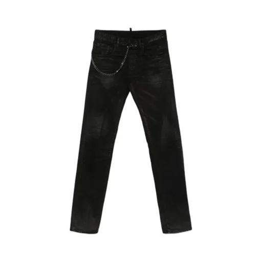 Chain Detailed Slim Fit Jeans