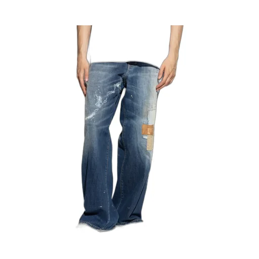 Medium Pressed Sand Scared Wash Cool Guy Distressed Jeans