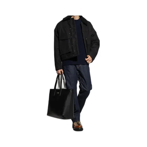 Logo-Embroidered Buttoned Jacket