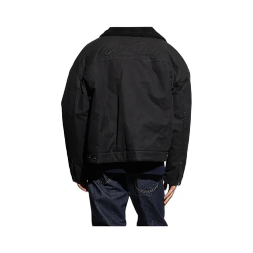 Logo-Embroidered Buttoned Jacket