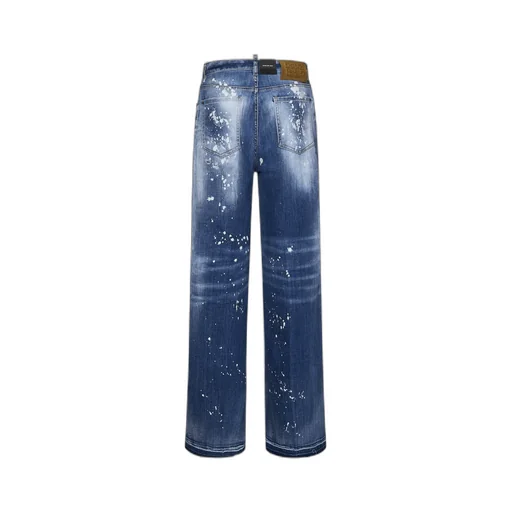 Straight Leg Distressed Jeans