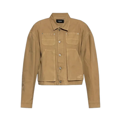 Button-Up Straight Hem Jacket