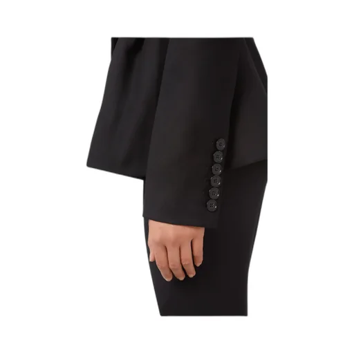 Peplum Hem Wool Blazer