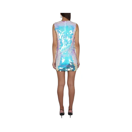 Sequin Embellished Sleeveless Dress