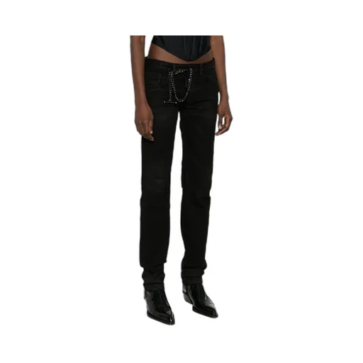 Chain Detailed Slim Fit Jeans