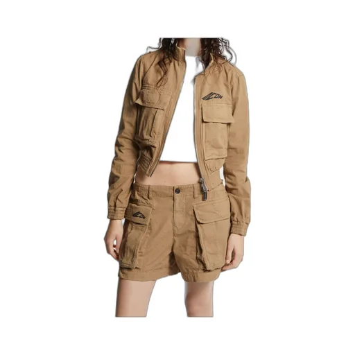 Stand Up Collar Short Jacket