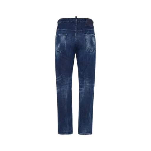 Straight Leg Distressed Jeans