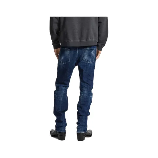 Straight Leg Distressed Jeans