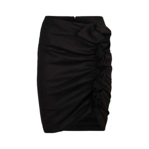 Draped Midi Skirt