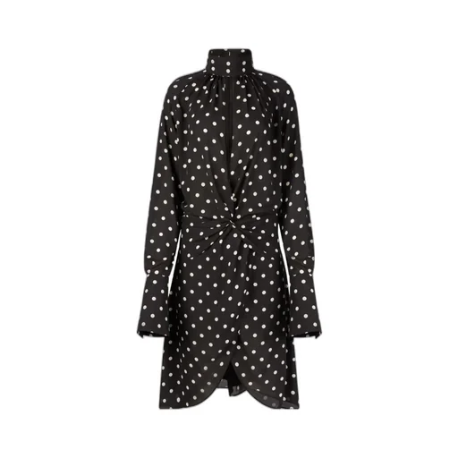 High Neck Midi Dress